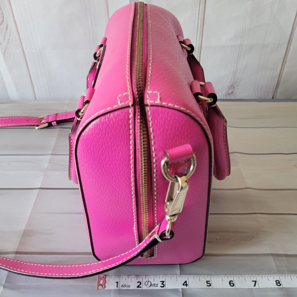 Kate Spade New York Pink Magenta Leather Satchel Purse w/ Detachable Crossbody - Picture 10 of 11